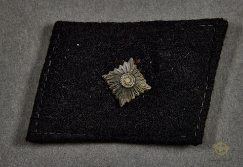 German WWII Single Rank Teno Collar Tab for Watchmeister
