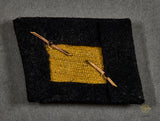 German WWII Single Rank Teno Collar Tab