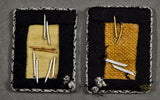 German WWII TeNo Collar Tabs for Scharführer