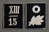 German WWII TeNo Landesführung Collar Tab for Scharführer