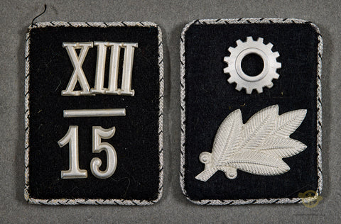 German WWII TeNo Landesführung Collar Tab for Scharführer
