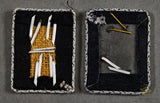 German WWII TeNo Landesführung Collar Tab for Scharführer