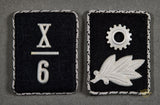 German WWII TeNo Collar Tab for Scharführer