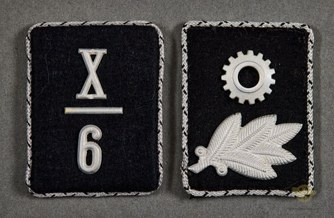 German WWII TeNo Collar Tab for Scharführer