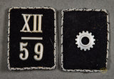 German WWII TeNo Collar Tab Set for Vormann