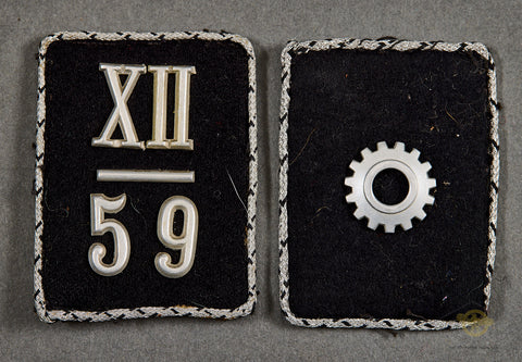 German WWII TeNo Collar Tab Set for Vormann