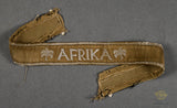 German WWII Afrika Campaign Cufftitle