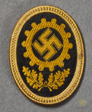 German WWII DAF Visor Cap Insignia