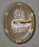 German WWII DAF Visor Cap Insignia