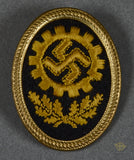 German WWII DAF Visor Cap Insignia