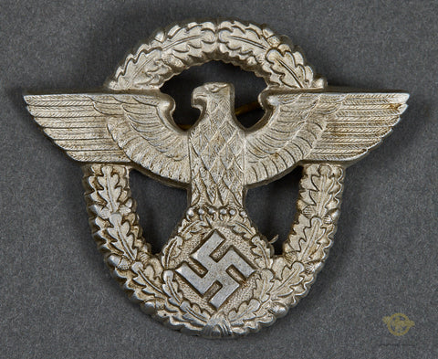 German WWII Police Visor Cap Insignia