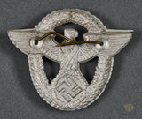 German WWII Police Visor Cap Insignia