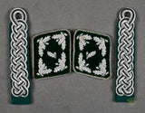 German WWII Set of Forestry Collar Tabs and Sew In Shoulder Boards
