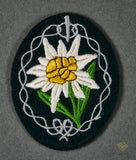 German WWII Edelweiss Gebirgsjäger Patch