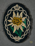 German WWII Edelweiss Gebirgsjäger Patch