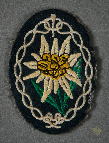German WWII Edelweiss Gebirgsjäger Patch