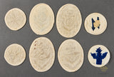 German WWII Lot of 8 Kriegsmarine Trade Patches for Summer Tunic