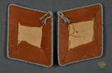 German WWII Luftwaffe Collar Tab Set for a Oberleutnant in Signals