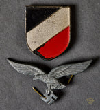 Veteran Bring Back German WWII Luftwaffe Afrika Korps Pith Helmet Insignia by Assmann