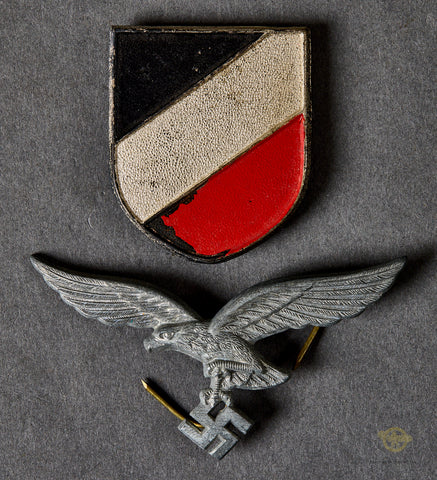 Veteran Bring Back German WWII Luftwaffe Afrika Korps Pith Helmet Insignia by Assmann