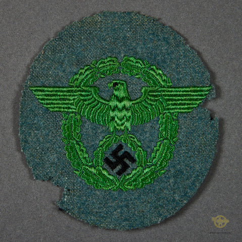 German WWII Municipal Police Sleeve Eagle