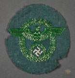 German WWII Municipal Police Sleeve Eagle