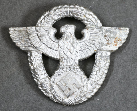 German WWII Police Visor Cap Eagle