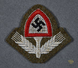 German WWII Labor Korps Cap Insignia