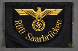 German WWII National Railway (Reichsbahn) Personnel Sleeve Shield
