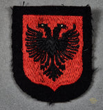 German WWII Waffen SS Albanian Volunteer’s Sleeve Shield