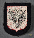 German WWII Waffen SS Albanian Volunteer’s Sleeve Shield