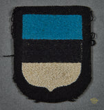 WWII German SS Volunteer Sleeve Shield in BeVo for Estonia