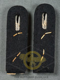 German WWII SS Captains Sew in Shoulder Board Set for Motorcycle or Recon