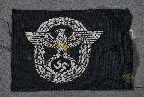German WWII Schuma Police Insignia for Side Cap or M43 Cap