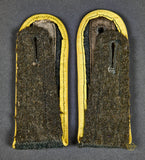German WWII Army Enlisted Man’s Signals Slip on Shoulder Boards