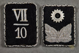 German WWII Set of Bezirksführer Collar Tabs