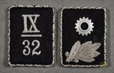 German WWII Set of Scharführer Collar Tabs