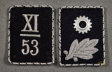 German WWII Set of Scharführer Collar Tabs