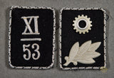 German WWII Set of Scharführer Collar Tabs