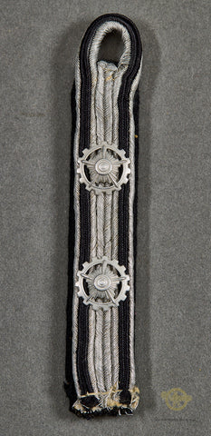German WWII TeNo Single Sew In Shoulder Board for Gemeinschaftsführer