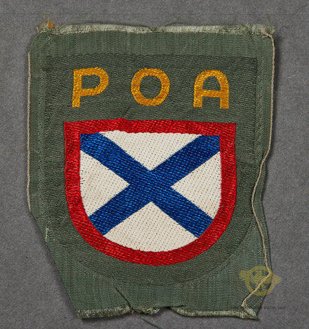 Scarce, WWII German Army Sleeve Shield for Russian Liberation Army