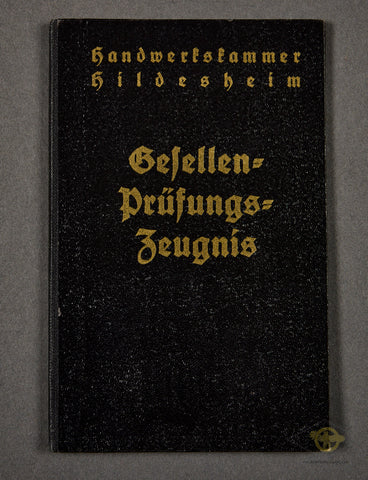 German WWII Journeyman’s Craftsman Examination Certificate