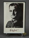 German WWII Signed Photo of Knights Cross Winner Otto Hitzfeld