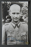 German WWII Signed Photo of Knights Cross Winner Alfred Philippi