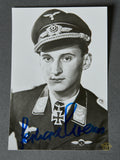 German WWII Signed Photo of Knights Cross Winner Gerhard Krems