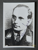 German WWII Signed Photo of Knights Cross Winner Hans Klaus