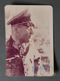 German WWII Signed Photo of Knights Cross Winner Major Dedo von Krosigk