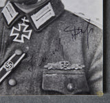 German WWII Original Signed Photo of Knights Cross Winner Heinrich Pres