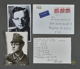 German WWII Signed Photo of Knights Cross Winner Wilhelm "Willy" Keipp