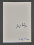 German WWII Signed Photo of Knights Cross Winner Josef Flögel